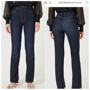 Anthropologie Pilcro The Split Straight Jeans NWT
Size 25 Women's Dark Blue